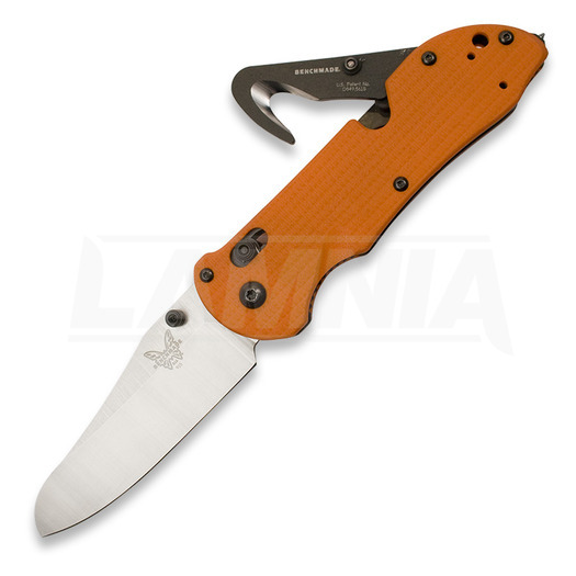Benchmade Triage 折り畳みナイフ, オレンジ色 915-ORG