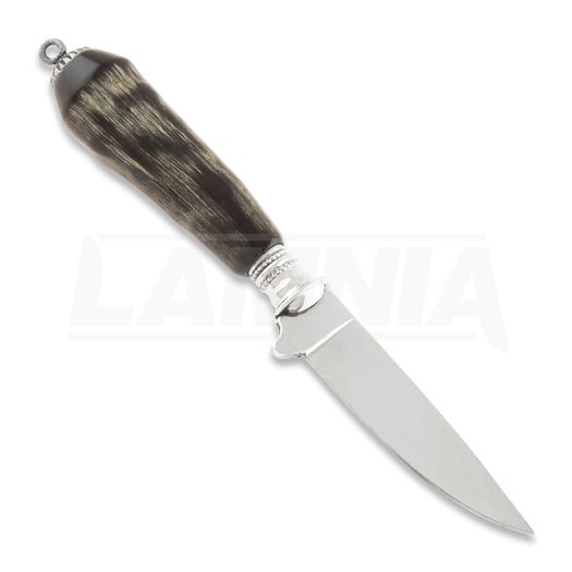 Coltello da caccia Linder Solingen Handmade miniature knife 5cm, antelope horn 566305