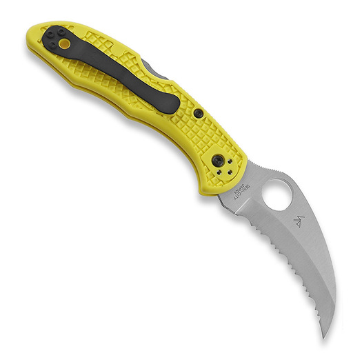 Spyderco Tasman Salt 2 folding knife, spyderedge, yellow C106SYL2