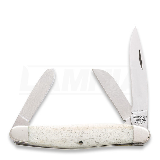Складной нож Bear & Son Stockman White Smooth Bone