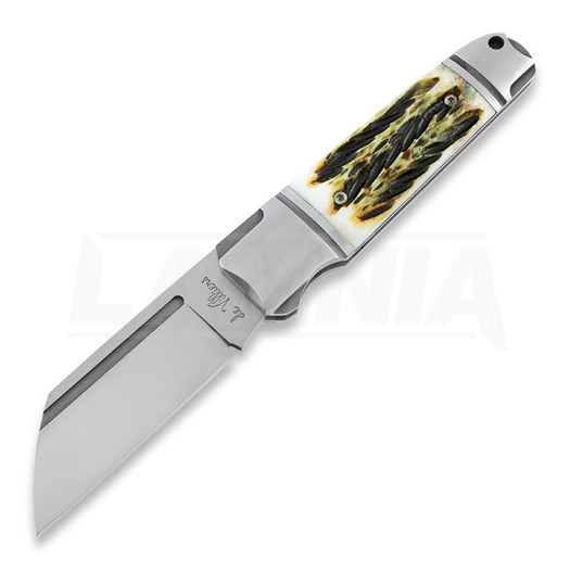 Andre de Villiers Pocket Butcher Slip Joint összecsukható kés, burn bone