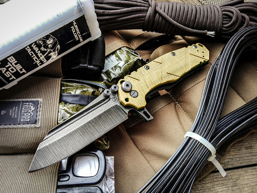 Wander Tactical Mistral T folding knife, desert