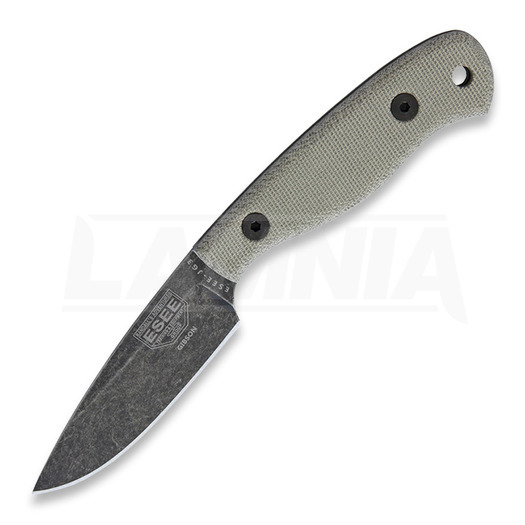 Couteau ESEE Camp Lore James Gibson, blackwash
