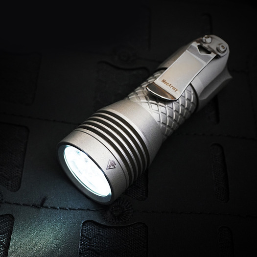 MecArmy PS16 flashlight, stonewashed