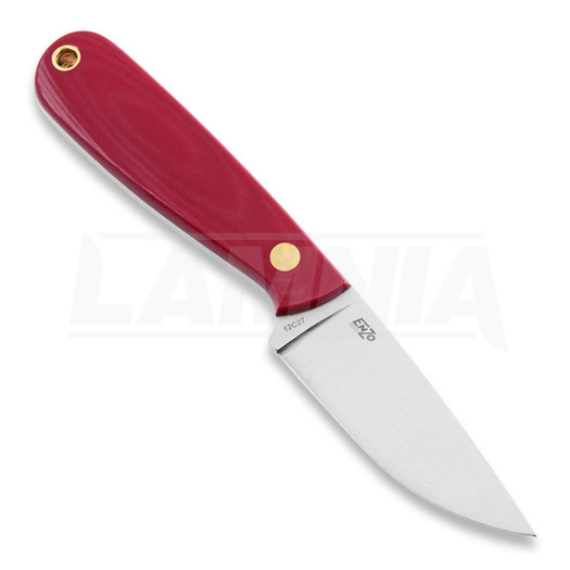 Шейный нож Brisa Necker 70, Flat, red micarta, kydex