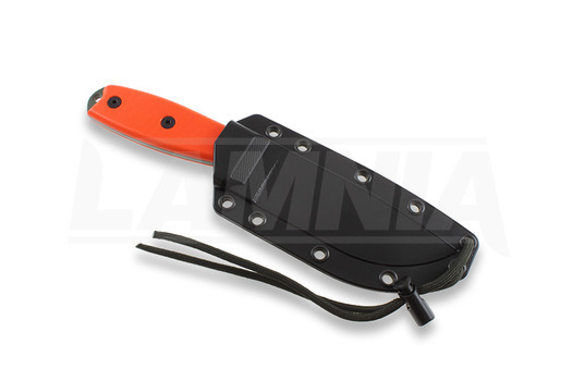 ESEE Model 4, orange G10, black plastic sheath