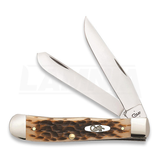 Pocket knife Case Cutlery Trapper Amber Bone 06540