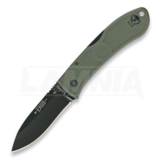 Ka-Bar Dozier Folding Hunter 折り畳みナイフ, foliage green 4062FG