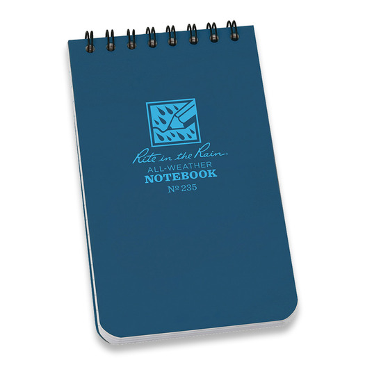 Rite in the Rain Top Spiral Notebook 3x5 Blue