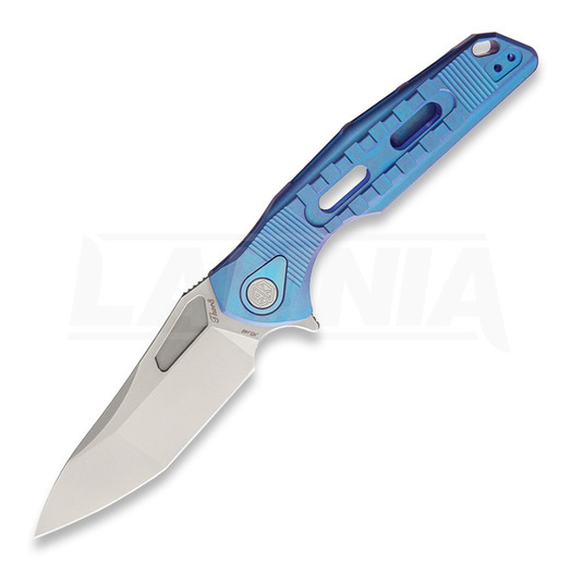 Coltello pieghevole Rike Knife Thor 3 Framelock M390, blu