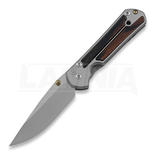Chris Reeve Sebenza 21 folding knife, small, Macassar Ebony S21-1116