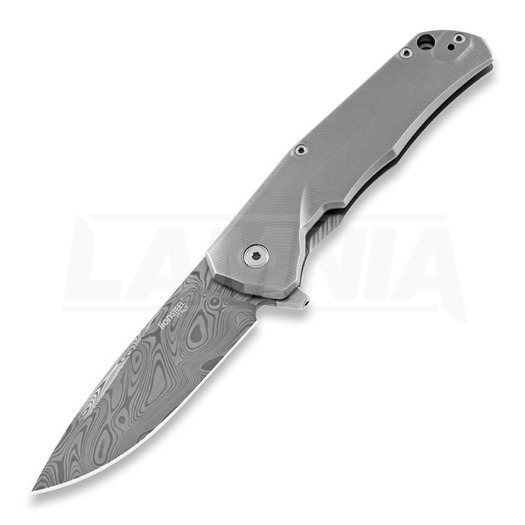Lionsteel TRE Titanium Damascus folding knife