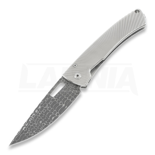 Lionsteel TiSpine Damascus folding knife