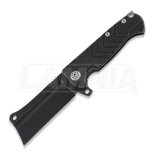 Andre de Villiers Mini Cleaver Blackwash V-mill folding knife
