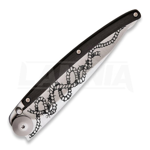 Πτυσσόμενο μαχαίρι Deejo Tattoo 37g Ebony Rope