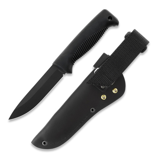 Peltonen Knives Sissipuukko M07, nahkatuppi, musta