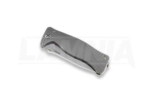 Lionsteel SR1 Titanium 折り畳みナイフ, 灰色 SR1G