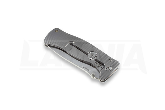 Lionsteel SR1 Titanium 折り畳みナイフ, 灰色 SR1G