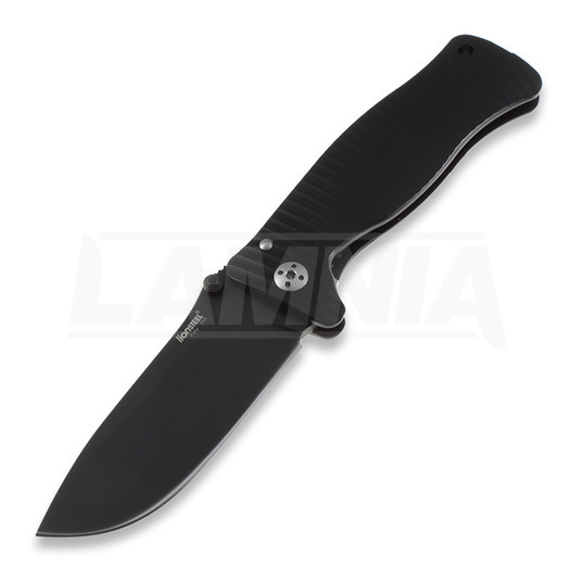Lionsteel SR1 Aluminum Black foldekniv, svart SR1ABB