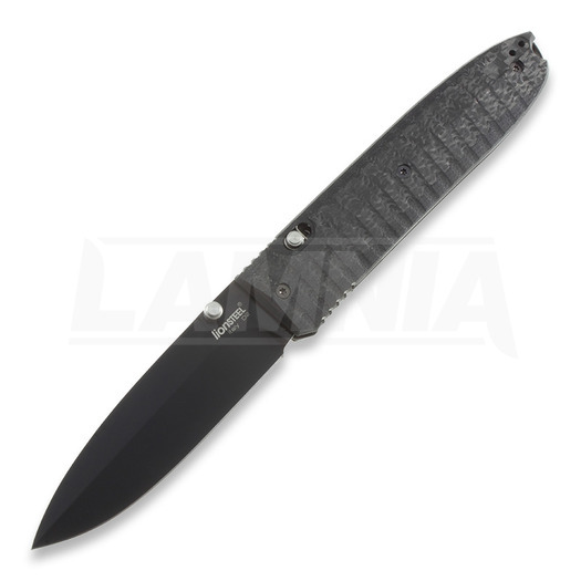 Nóż składany Lionsteel Daghetta Carbon fiber plus G-10, czarna 8701FC