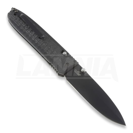 Skladací nôž Lionsteel Daghetta Carbon fiber plus G-10, čierna 8701FC