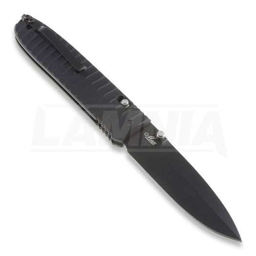 Nóż składany Lionsteel Daghetta Aluminum, czarna 8701AL