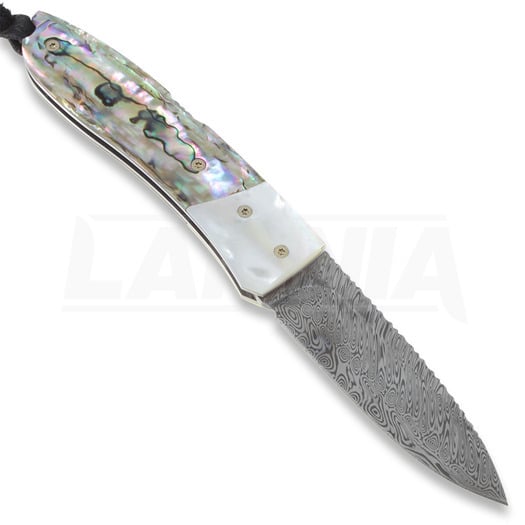 Lionsteel Opera Damascus 접이식 나이프, Mother Pearl and Abalone 8800DMOP