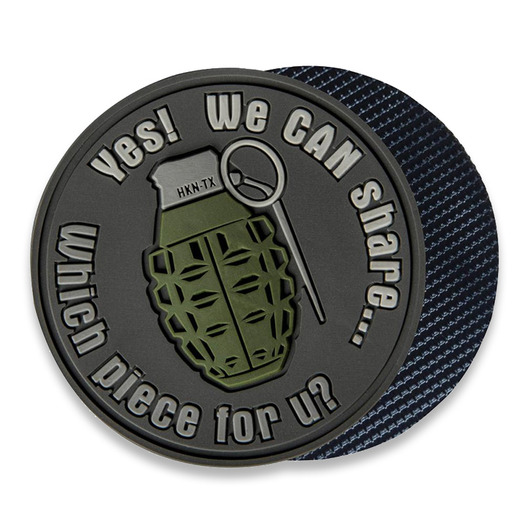 Helikon-Tex We Can Share morale patch, grey OD-GSH-RB-19