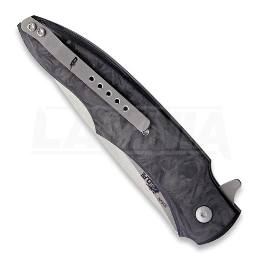Patriot Bladewerx Lincoln Harpoon marbled carbon fiber foldekniv