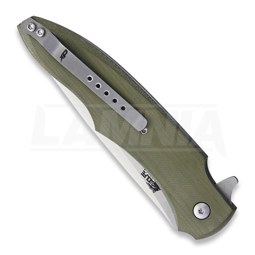 Patriot Bladewerx Lincoln Harpoon G10 סכין מתקפלת, ירוק