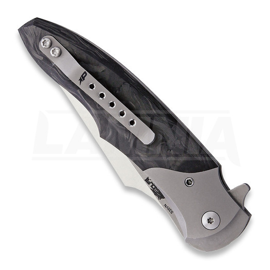 Patriot Bladewerx Mini Lincoln marbled carbon fiber folding knife