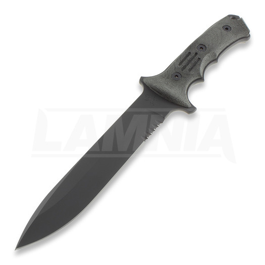 Нож Chris Reeve Green Beret 7, чёрный, серрейтор GB7-1001