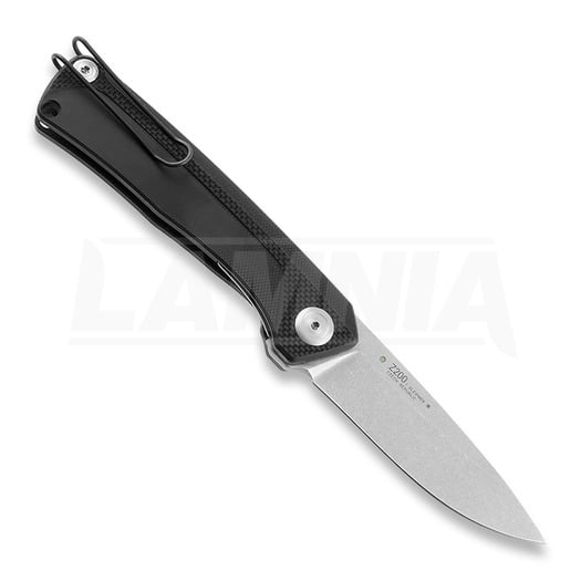 Skladací nôž ANV Knives Z200 Plain edge, G10, čierna