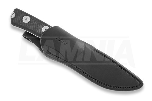Cuțit ANV Knives P200 Plain edge, negru