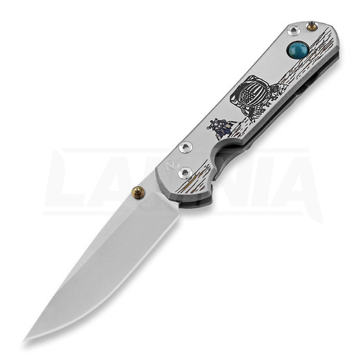 Chris Reeve Sebenza 21 folding knife, small, CGG Lunar Landing S21-1260