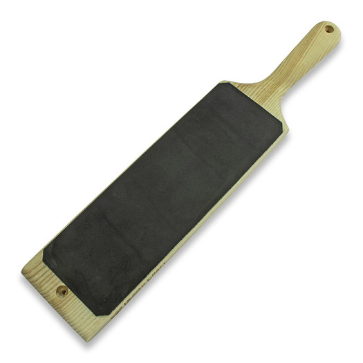 BeaverCraft Dual-Sided Leather Paddle Strop with P1 Polishing Compound LS1P1