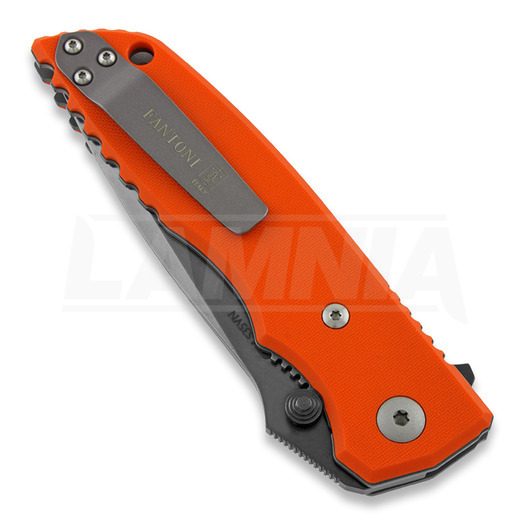 Fantoni HB 01 PVD sulankstomas peilis, oranžinėnge