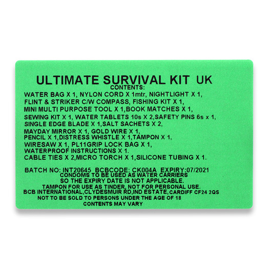 Extrema Ratio Survival Kit UK FODERO, fekete