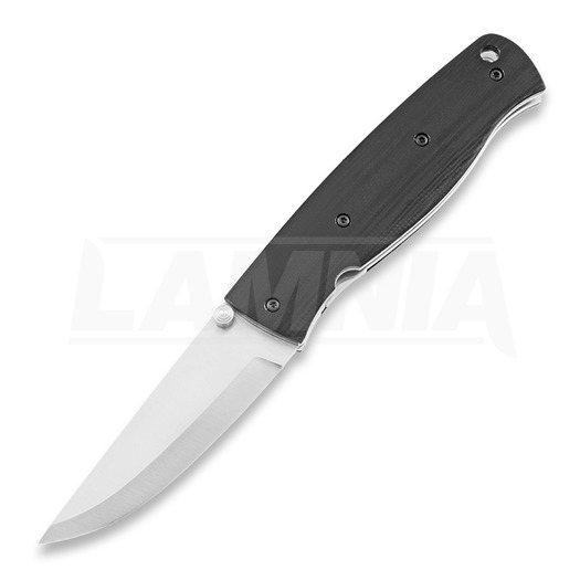 Brisa Birk 75 folding knife, D2 Scandi, black G10