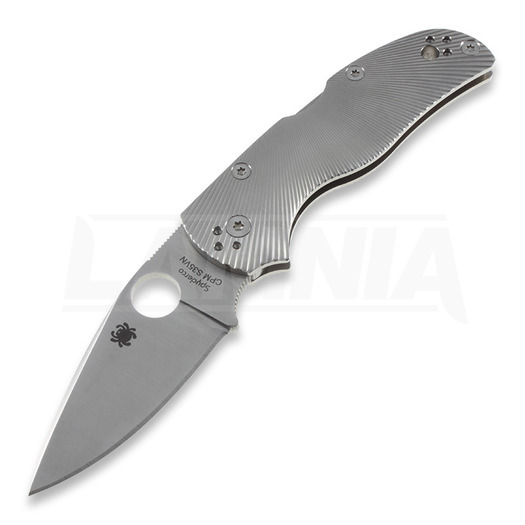 Spyderco Native 5 Fluted Titanium folding knife C41TIFP5