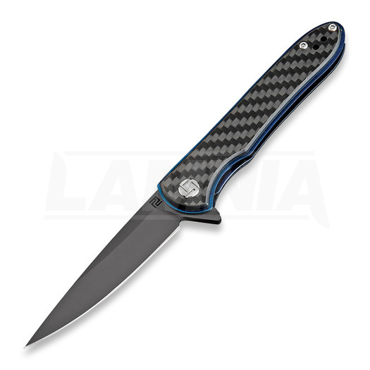 Складной нож Artisan Cutlery Shark Linerlock CPM S35VN, carbon fiber, чёрный