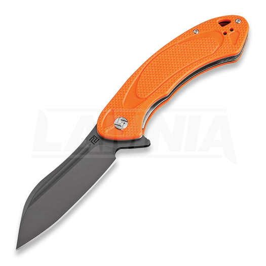 Artisan Cutlery Immortal Linerlock D2 összecsukható kés, Orange textured