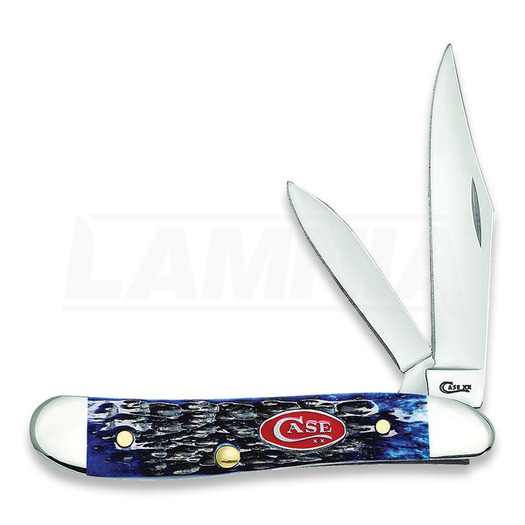 Case Cutlery Peanut Navy Blue Bone pocket knife 07314
