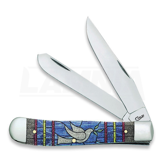 Case Cutlery Trapper Stained Glass Dove 折叠刀 38715