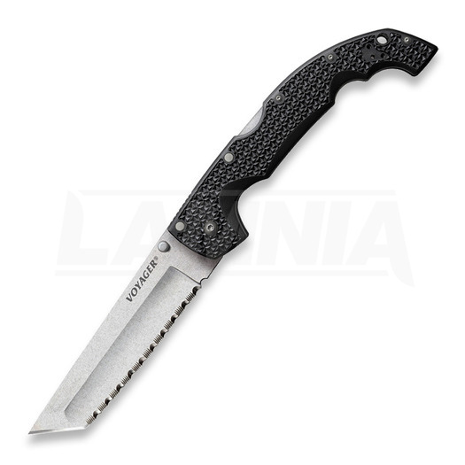 Cold Steel XL Voyager Lockback Tanto folding knife, combo edge CS-29AXTS