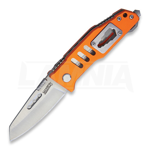 Marbles Linerlock Orange Handle 折り畳みナイフ