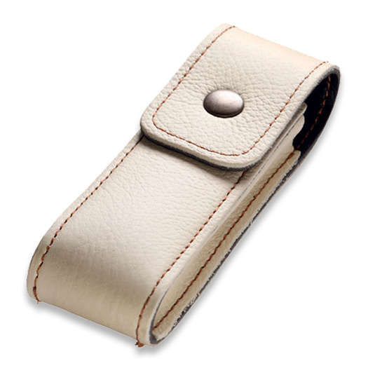 Farfalli Leather belt sheat 1 button, beige