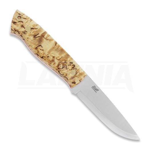 Нож Brisa Trapper 95, N690 Scandi, curly birch