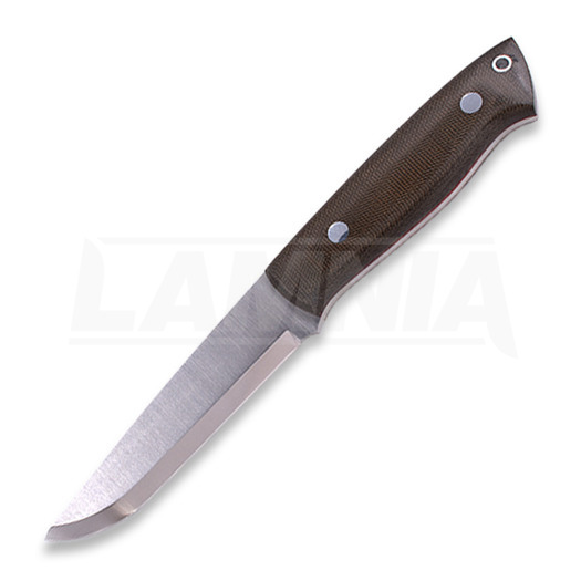 Brisa Trapper 115 Elmax Scandi knife, Green Micarta