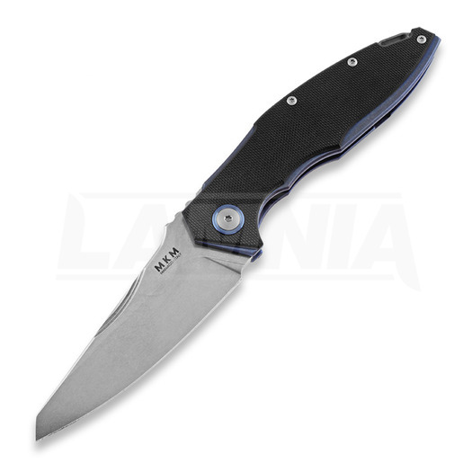MKM Knives Raut front flipper folding knife, black MKVP01GFBK